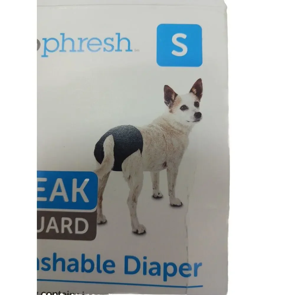 NEW 1 Washable Dog Diaper Small Dog 8-15 lb in‎ heat incontinence Travel BLACK
